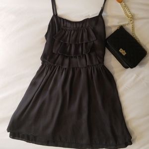 Cobalt gray satin dress